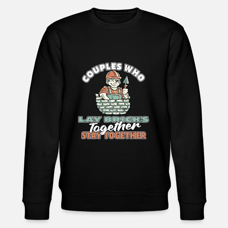 Couple de maçons - Sweat bio CHANGER Stanley/Stella Unisexe - noir