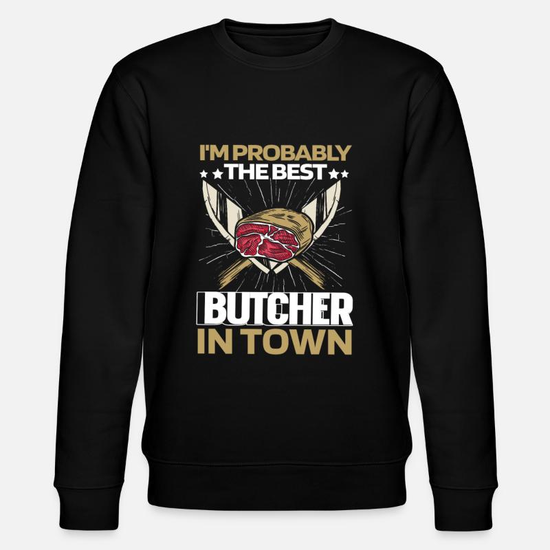 Boucher Boucher Couteaux de boucher - Sweat bio CHANGER Stanley/Stella Unisexe - noir