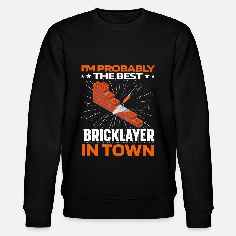 Masonry brick - Stanley/Stella CHANGER Unisex Organic Sweatshirt - black