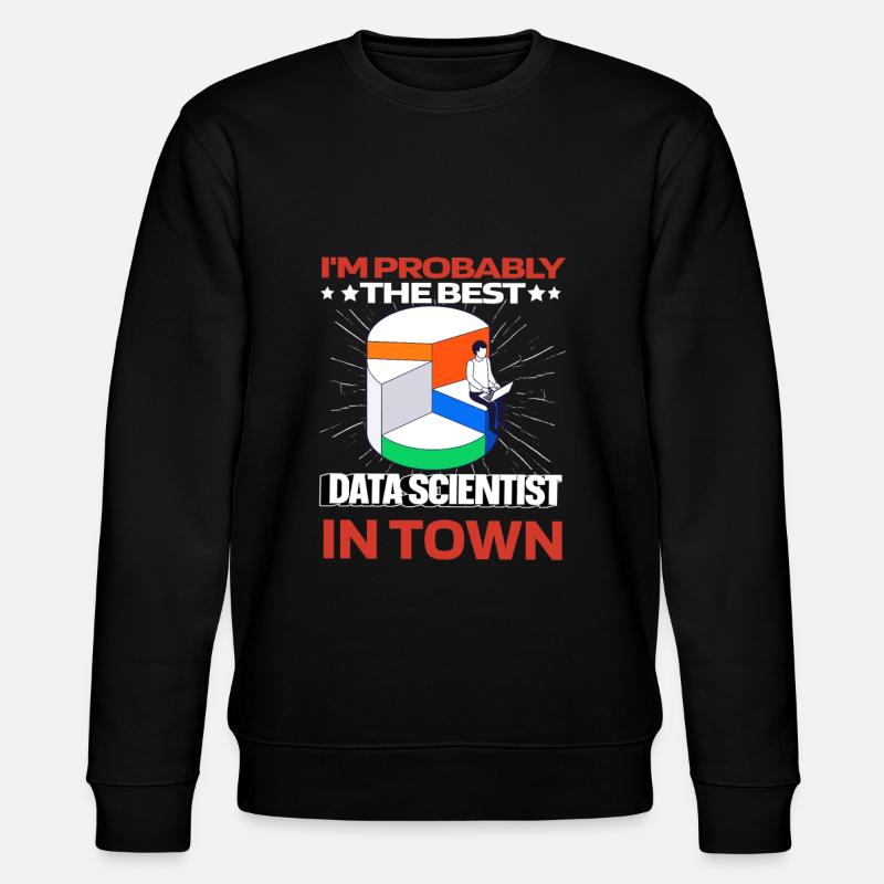 Data Science Data Analyst Lustig - Stanley/Stella CHANGER Unisex Organic Sweatshirt - black