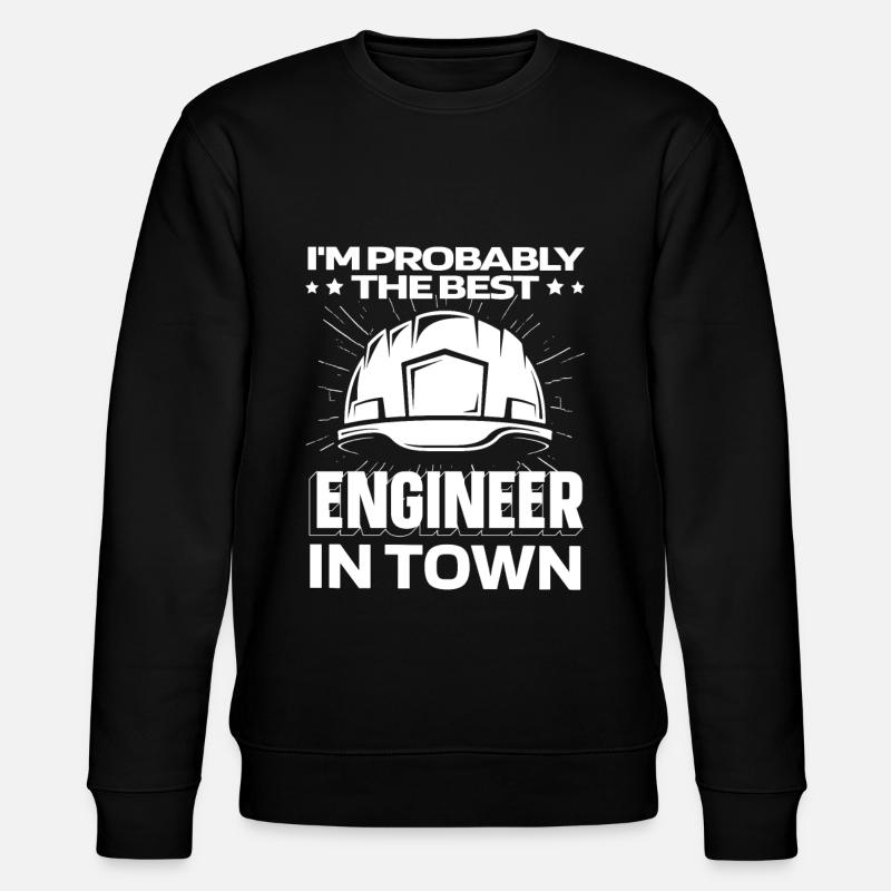 Ingenieur Helm - Stanley/Stella Unisex Bio-Sweatshirt CHANGER  - Schwarz
