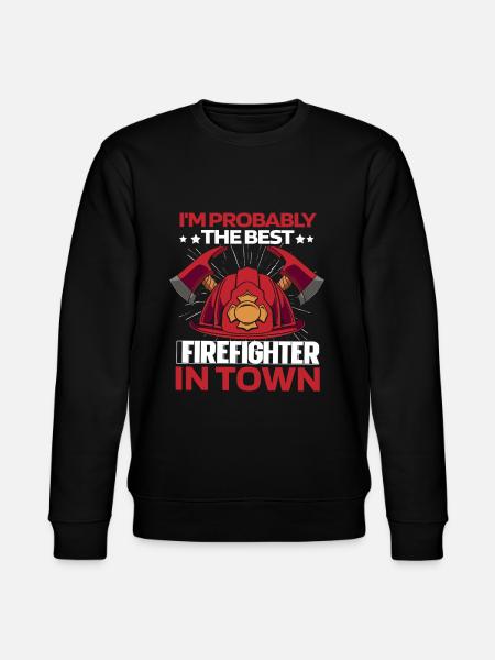 Firefighter Helm - Stanley/Stella CHANGER Unisex Organic Sweatshirt - black