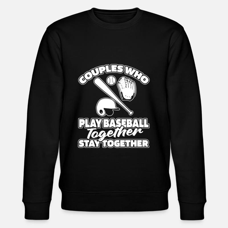 Baseball Couple - Stanley/Stella CHANGER Unisex Organic Sweatshirt - black