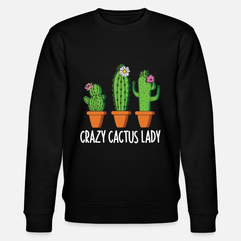 Jardin de cactus - Sweat bio CHANGER Stanley/Stella Unisexe - noir