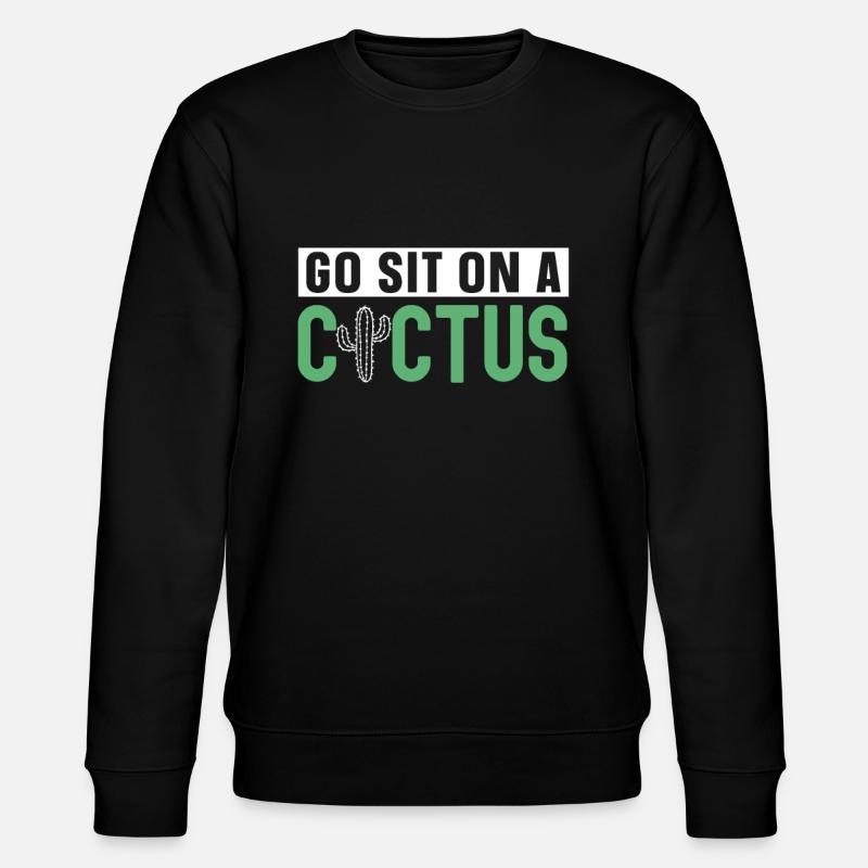 Jardin de cactus - Sweat bio CHANGER Stanley/Stella Unisexe - noir