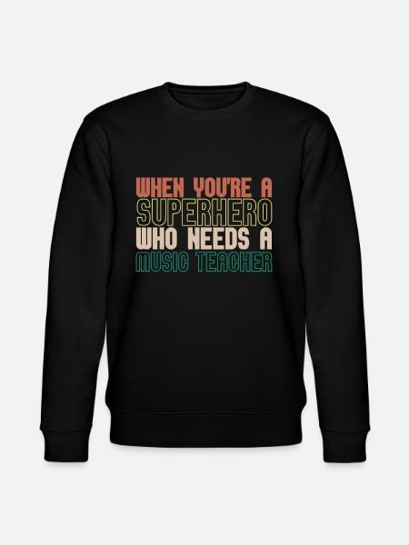 Music Teacher Music Teacher - Stanley/Stella CHANGER Unisex Organic Sweatshirt - black