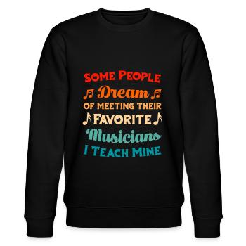 Music Teacher Music Teacher - Stanley/Stella CHANGER Unisex Organic Sweatshirt - black - Front - Nik (191cm) & Marisol (170cm)