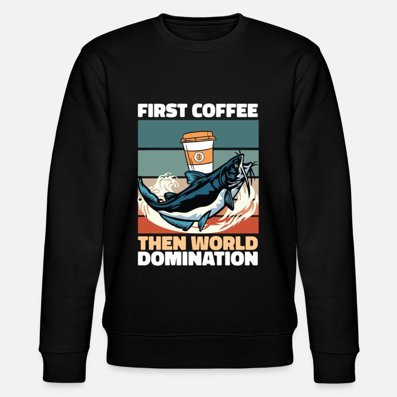 Catfish Coffee - Stanley/Stella CHANGER Unisex Organic Sweatshirt - black