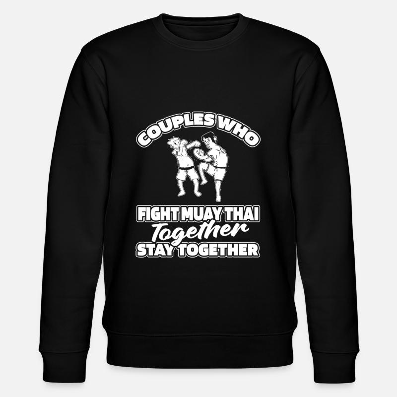 Muay Thai Thai Boxing Pair - Stanley/Stella CHANGER Unisex Organic Sweatshirt - black