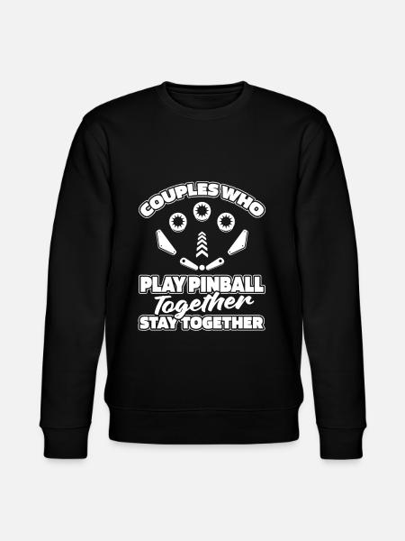 Pinball Pair - Stanley/Stella CHANGER Unisex Organic Sweatshirt - black