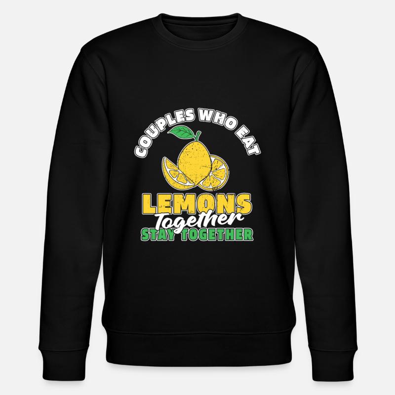 Paire de citrons - Sweat bio CHANGER Stanley/Stella Unisexe - noir