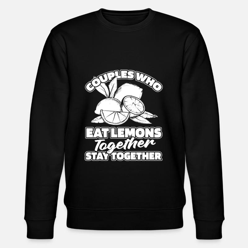 Lemon pair - Stanley/Stella CHANGER Unisex Organic Sweatshirt - black