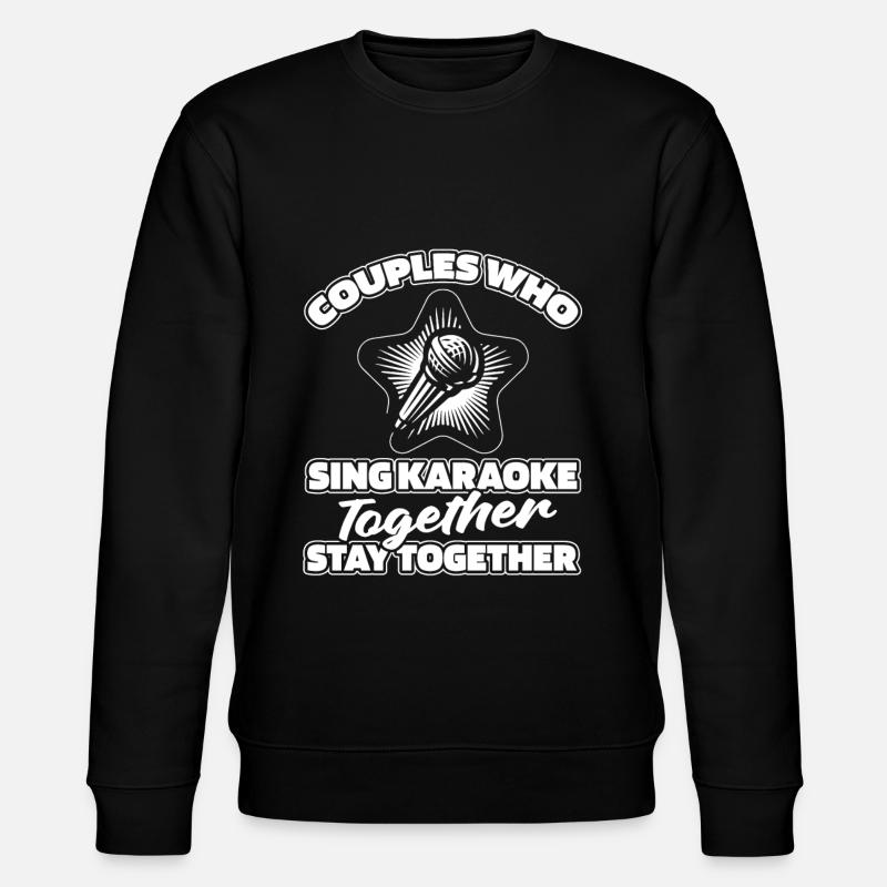 Karaoke Paar - Stanley/Stella Unisex Bio-Sweatshirt CHANGER  - Schwarz