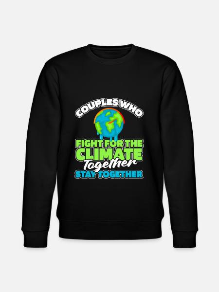 Climate Change Protection Couple - Stanley/Stella CHANGER Unisex Organic Sweatshirt - black