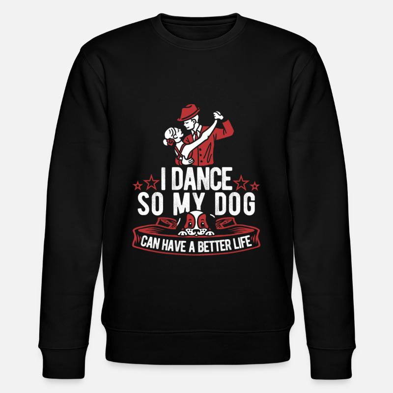 Tanzlehrer Hund - Stanley/Stella Unisex Bio-Sweatshirt CHANGER  - Schwarz