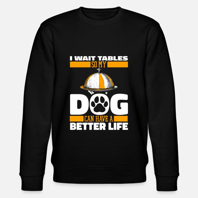 Kellner Kellnerin Hund - Stanley/Stella Unisex Bio-Sweatshirt CHANGER - Schwarz