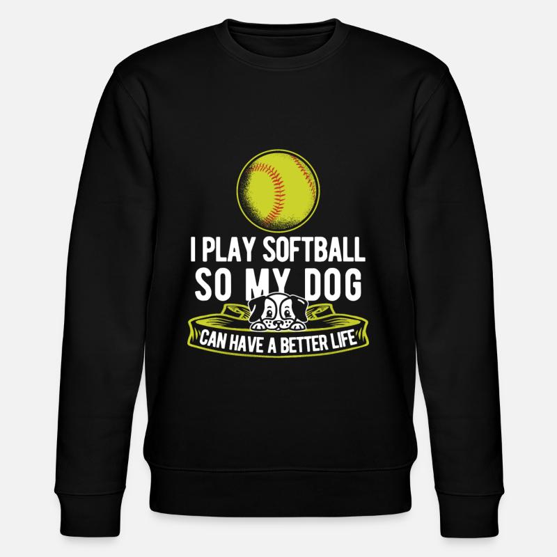 Chien de softball - Sweat bio CHANGER Stanley/Stella Unisexe - noir