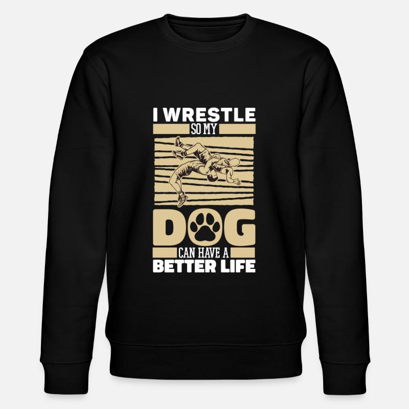 Chien lutteur lutteur - Sweat bio CHANGER Stanley/Stella Unisexe - noir