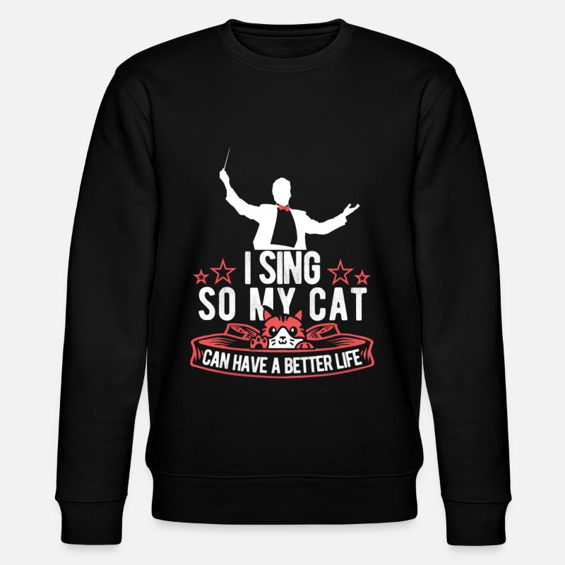 Chef de chœur Cat - Sweat bio CHANGER Stanley/Stella Unisexe - noir