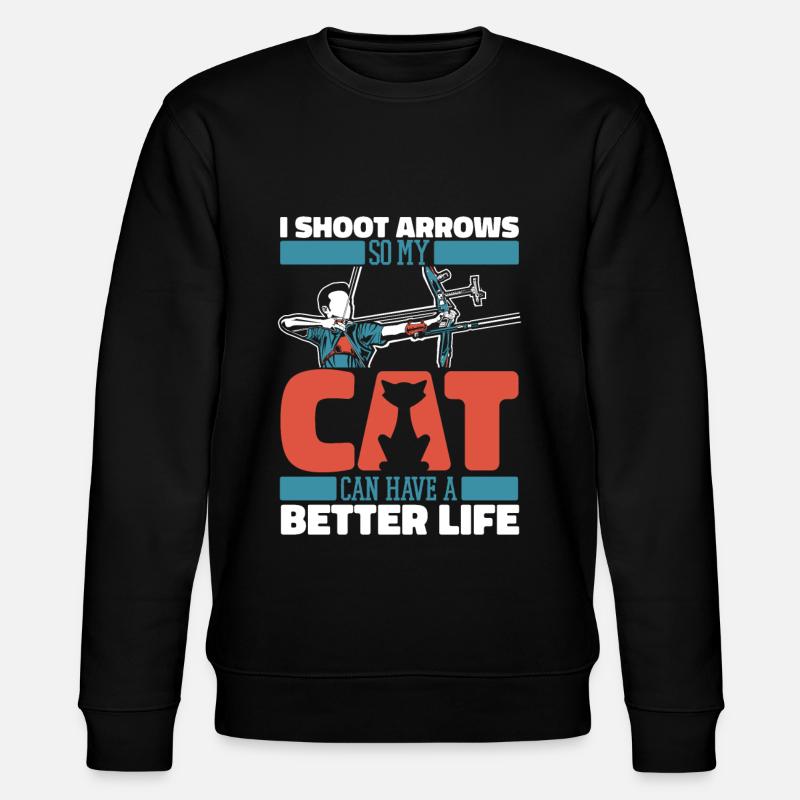 Archery Archery Archer Cat - Sweat bio CHANGER Stanley/Stella Unisexe - noir