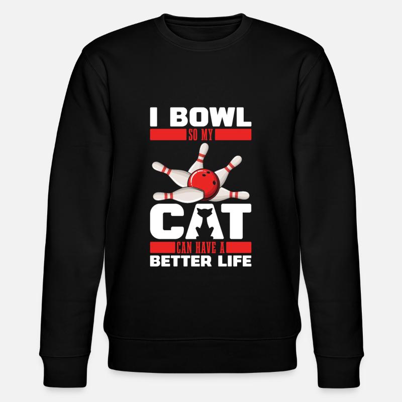 Bowling Bowling Bowler Chat - Sweat bio CHANGER Stanley/Stella Unisexe - noir