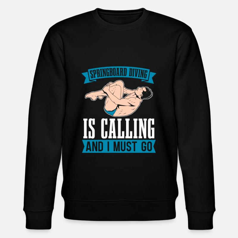 Diving Diver Sarcasm - Stanley/Stella CHANGER Unisex Organic Sweatshirt - black