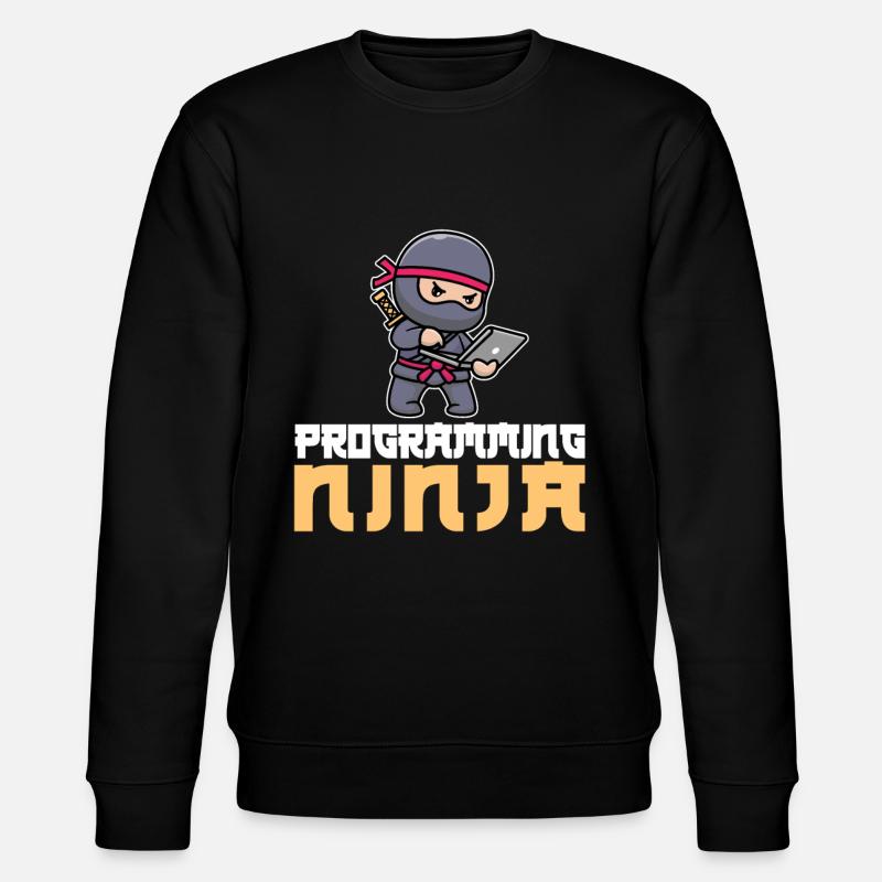 Entwickler Coder Programmierer Ninja - Stanley/Stella Unisex Bio-Sweatshirt CHANGER - Schwarz