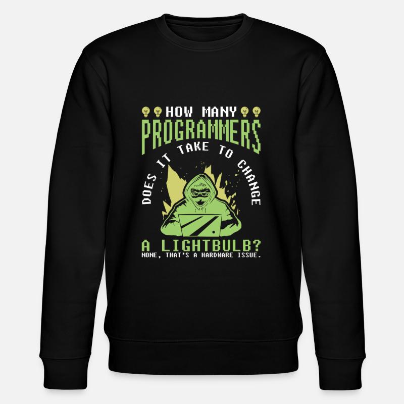 Entwickler Coder Programmierer Witzig - Stanley/Stella Unisex Bio-Sweatshirt CHANGER  - Schwarz