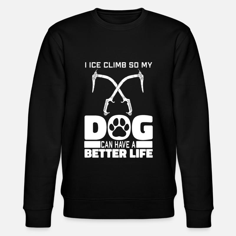 Eisklettern Hund - Stanley/Stella Unisex Bio-Sweatshirt CHANGER - Schwarz