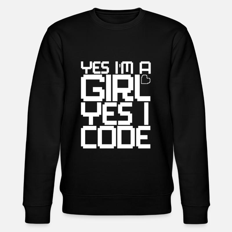 Développeur Coder Programmeur Girl - Sweat bio CHANGER Stanley/Stella Unisexe - noir