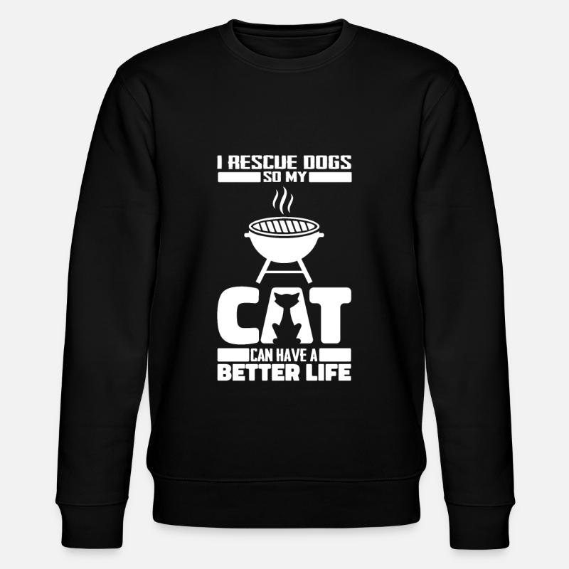 Chat de cricket barbecue - Sweat bio CHANGER Stanley/Stella Unisexe - noir