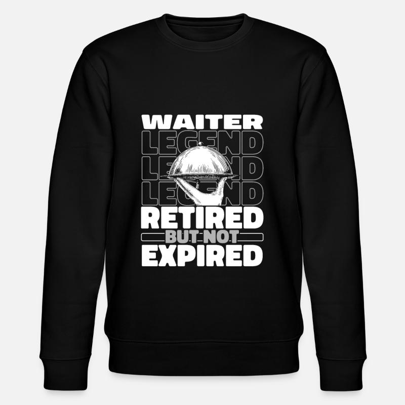 Serveur Serveuse à la retraite - Sweat bio CHANGER Stanley/Stella Unisexe - noir