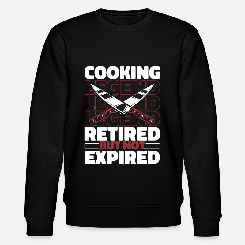 Chef Cooking in retirement - Stanley/Stella CHANGER Unisex Organic Sweatshirt - black