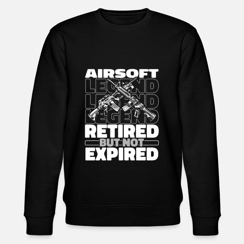 Airsoft Im Ruhestand - Stanley/Stella Unisex Bio-Sweatshirt CHANGER  - Schwarz