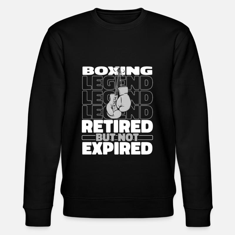 Boxen Boxer Im Ruhestand - Stanley/Stella Unisex Bio-Sweatshirt CHANGER  - Schwarz