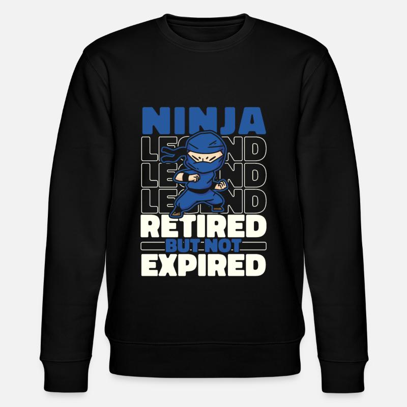 Ninja à la retraite - Sweat bio CHANGER Stanley/Stella Unisexe - noir