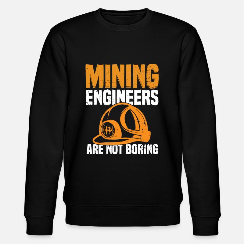 Engineer Witzig Mining Engineer - Stanley/Stella CHANGER Unisex Organic Sweatshirt - black