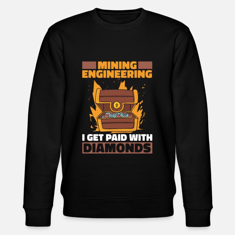 Engineer Lustig Mining Engineer - Stanley/Stella CHANGER Unisex Organic Sweatshirt - black