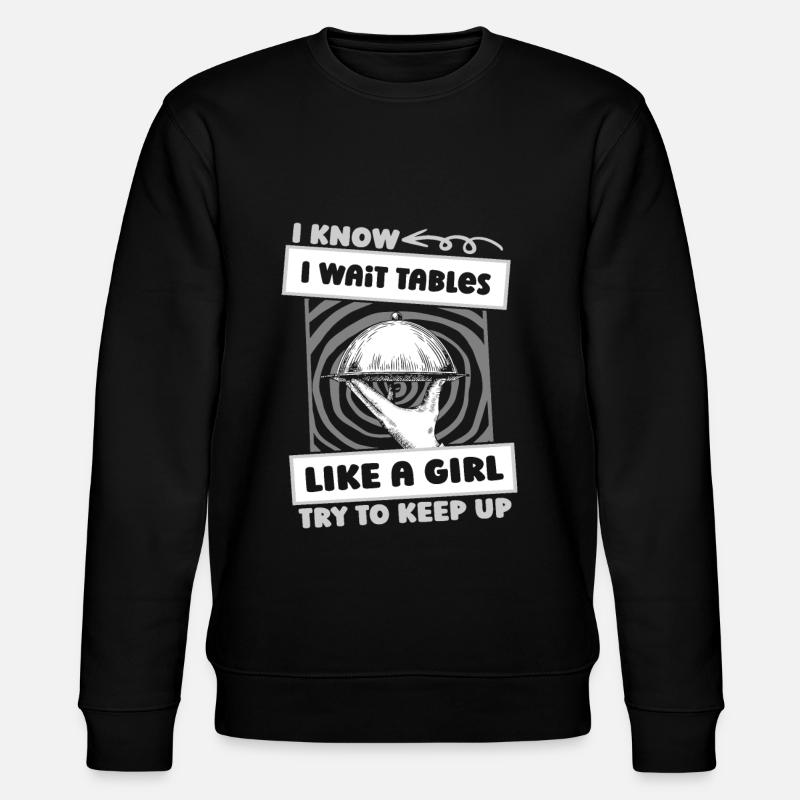 Serveuse Serveuse Drôle - Sweat bio CHANGER Stanley/Stella Unisexe - noir