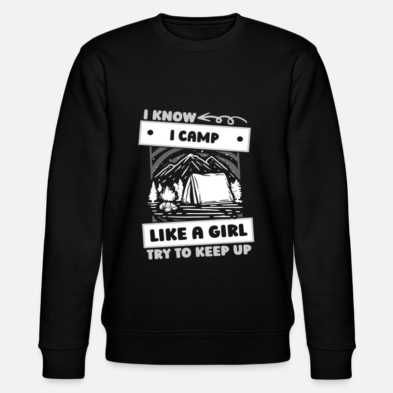 Tent Camping Camping Fun - Stanley/Stella CHANGER Unisex Organic Sweatshirt - black