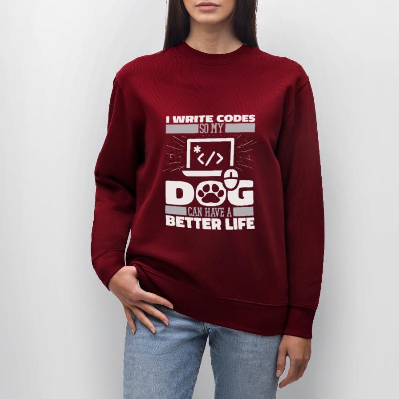 Entwickler Coder Programmierer Hund Stanley/Stella Unisex Bio-Sweatshirt CHANGER 