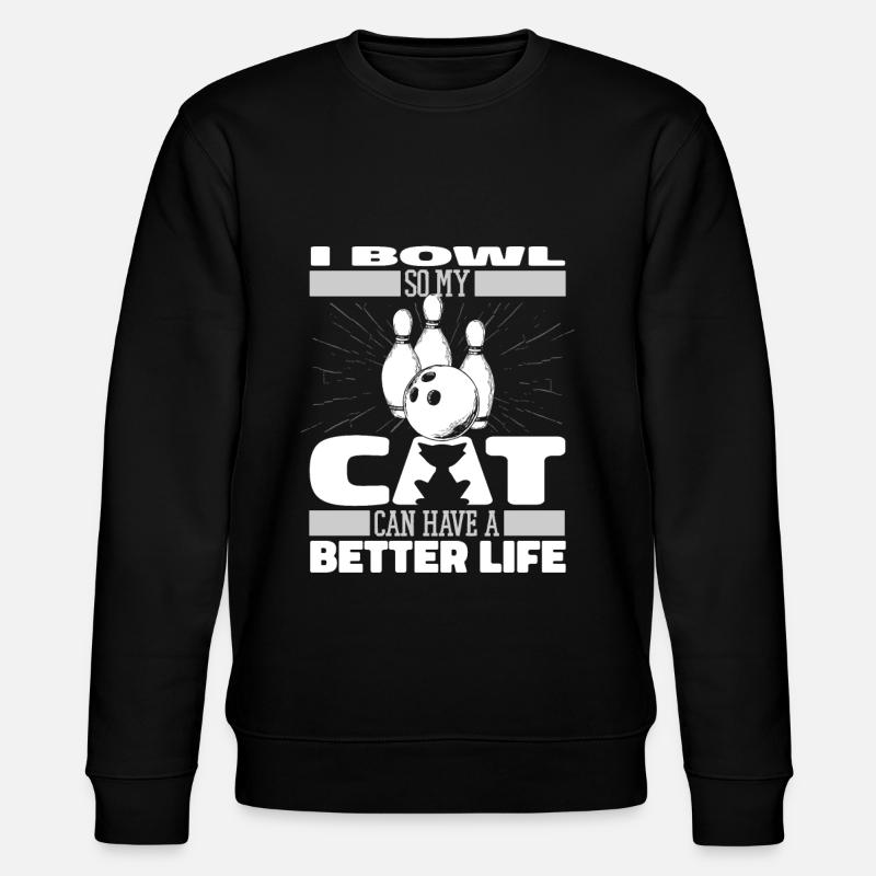 Bowling Bowling Bowler Chat - Sweat bio CHANGER Stanley/Stella Unisexe - noir
