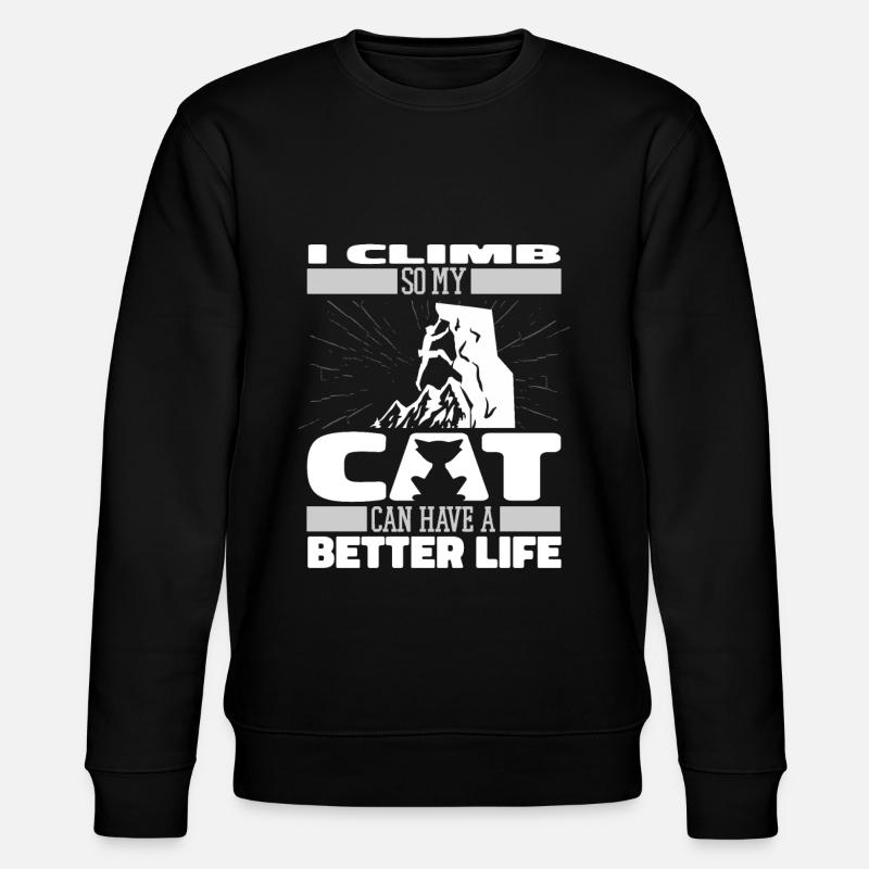 Grimpeur grimpeur chat - Sweat bio CHANGER Stanley/Stella Unisexe - noir