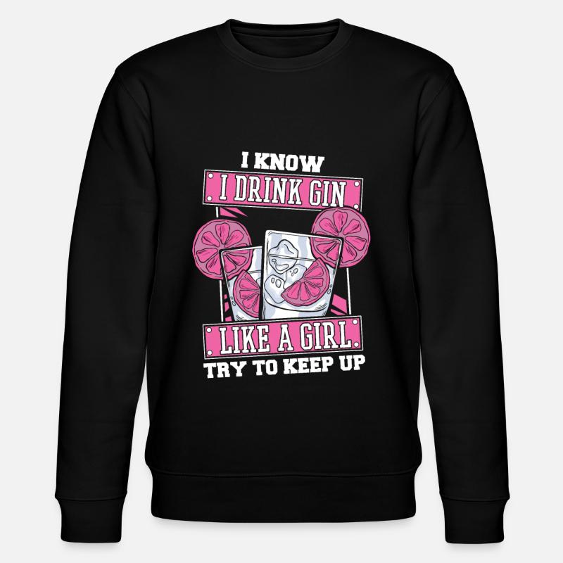 Gin Mädchen - Stanley/Stella Unisex Bio-Sweatshirt CHANGER  - Schwarz