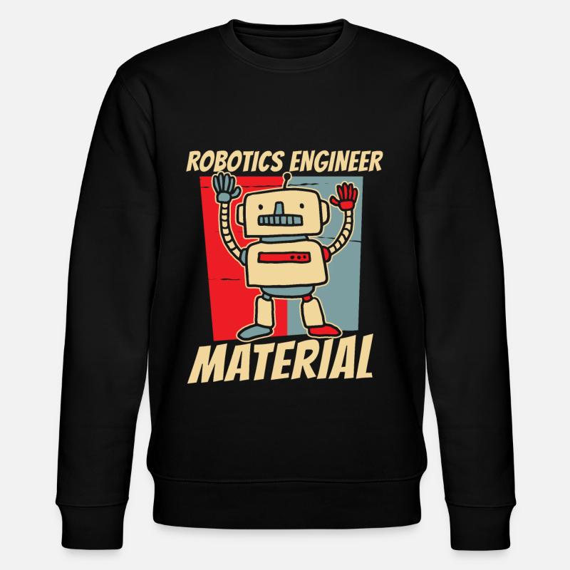 Robotik Ai Roboter - Stanley/Stella Unisex Bio-Sweatshirt CHANGER  - Schwarz