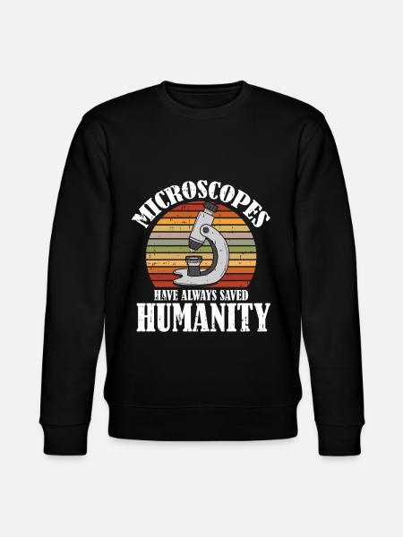 Biology Biologist Microscope - Stanley/Stella CHANGER Unisex Organic Sweatshirt - black