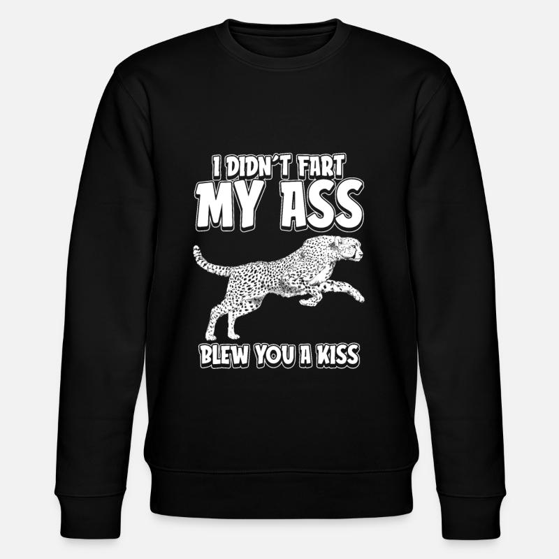 Cheetah Funny - Stanley/Stella CHANGER Unisex Organic Sweatshirt - black