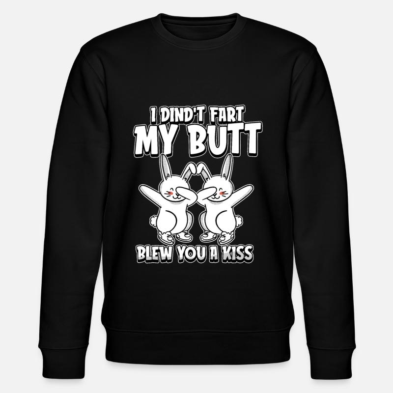 Rabbit Rabbit Funny - Stanley/Stella CHANGER Unisex Organic Sweatshirt - black