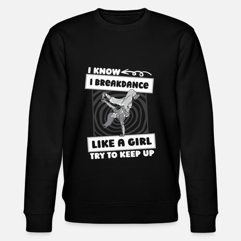 Breakdance Breakdancer Breakdancing Mädchen - Stanley/Stella Unisex Bio-Sweatshirt CHANGER  - Schwarz