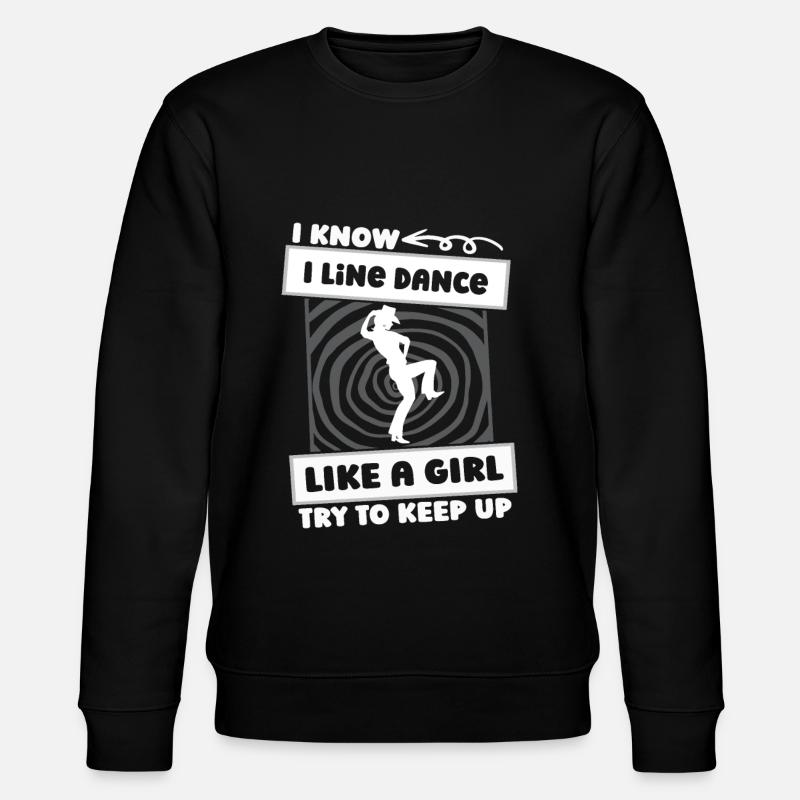 Line Dance Mädchen - Stanley/Stella Unisex Bio-Sweatshirt CHANGER  - Schwarz